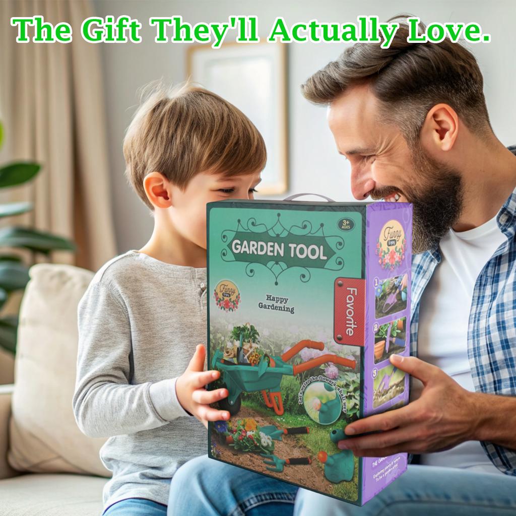 Kids Pretend Gardening Tool Set For Role Play Parent Child Interactive Outdoor Play Toy