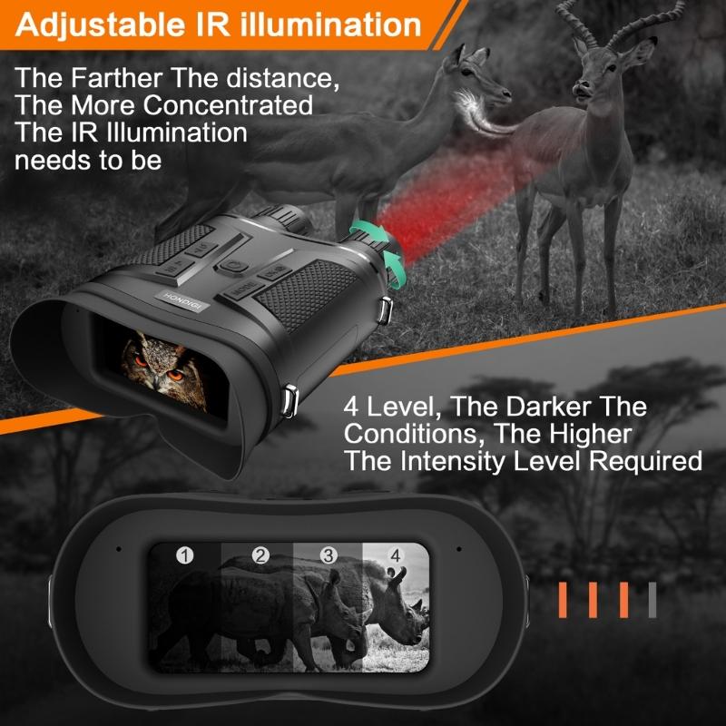 Light Weight Handheld Telescope with 4K Video Recording & Infraring Night Views for Camping Hiking and Dark Adventure