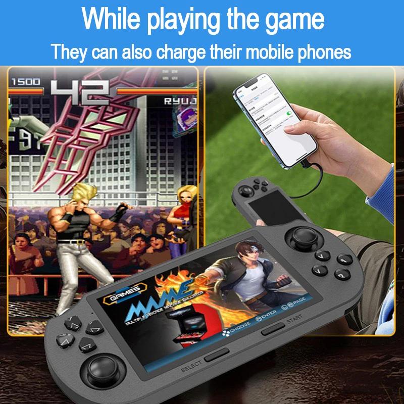 SF3000 Mini Portable Handheld Game Player 4.5 Inch IPS Screen Retro Video Game Console Built-in 20000+ Games for GBA/SFC Gift