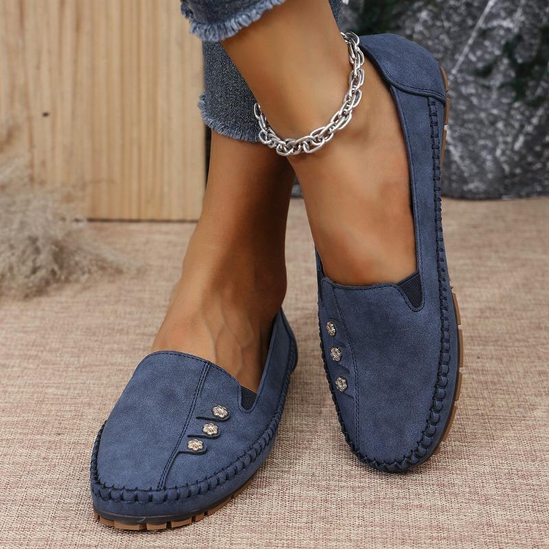 Large Size Explosive Suture Laser Women's Flat Loafers, Comfortable and Versatile Supply by E-commerce