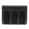 Camera Battery Charger Triple Slot Battery Charging Station for AHDBT‑501 601 701 Camera Battery