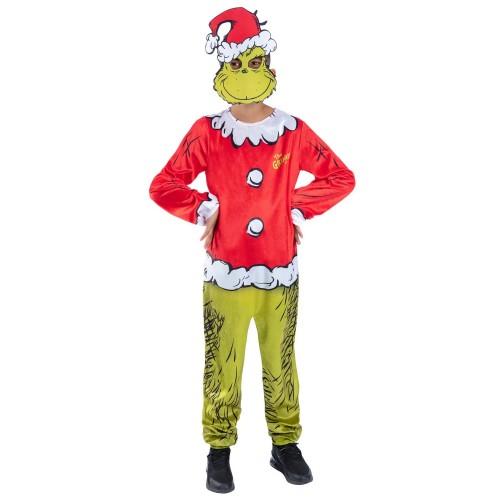 THE GRINCH Childrens/Kids Dr. Seuss Santa Costume