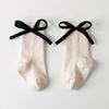 Korean Cute 3D Bow Baby Girls Socks Spring Autumn Soft Cotton Floor Socks Infant Kids First Walkers Newborn Socks