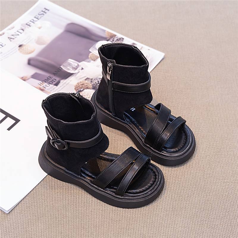 Children's sandals new summer non-slip lightweight girls' shoes Roman sandals beach shoes soft-soled student version