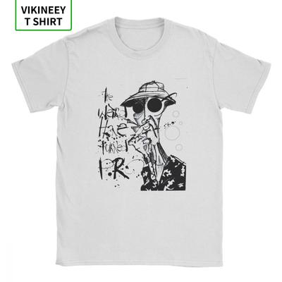 The Weird Have Turned Pro Fear And Loathing In Las Vegas T-Shirts Herren Bat Country Baumwoll-T-Shirt Kurzarm-T-Shirt Sommeroberteile