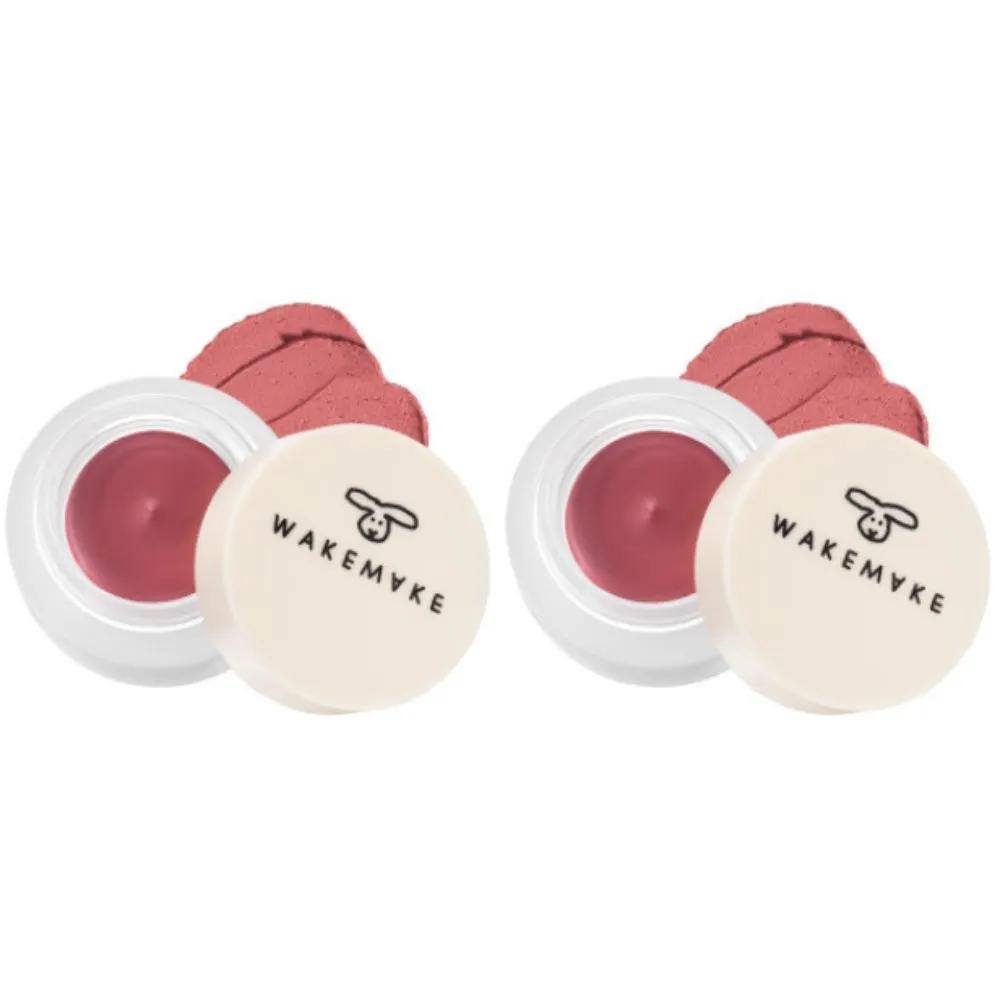 WAKEMAKE Blurring Pot Lip Tint 05 India Rose x2