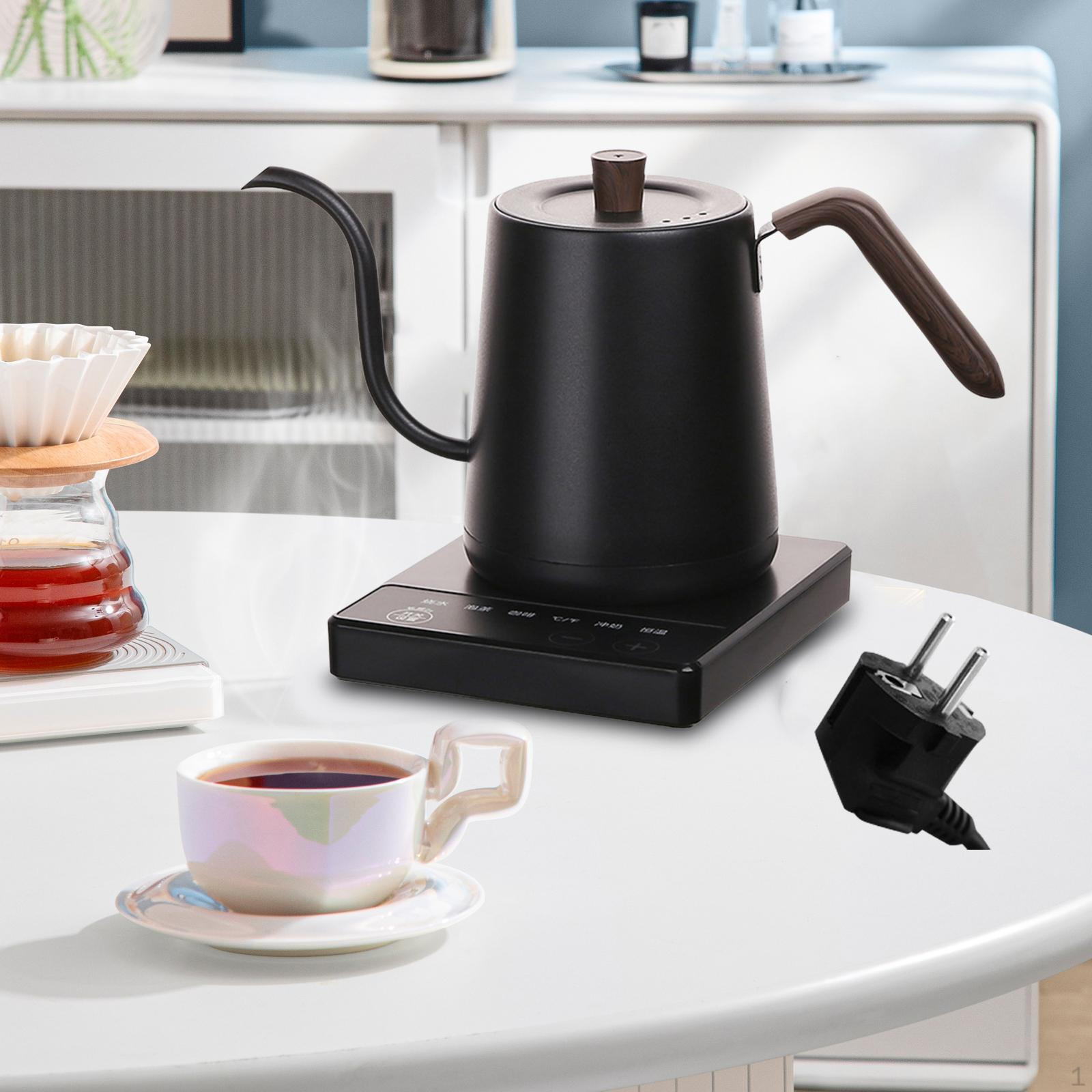 

Электрический чайник для кофе 1000 Вт Кипяток для кемпинга, пикника на открытом воздухе черный чёрный