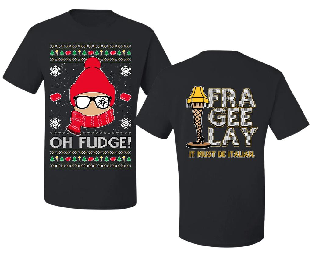 Oh Fudge Funny StoryFront and Back Men's Graphic T- Shirt