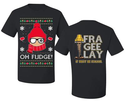 Oh Fudge Funny StoryFront and Back Men's Graphic T- Shirt