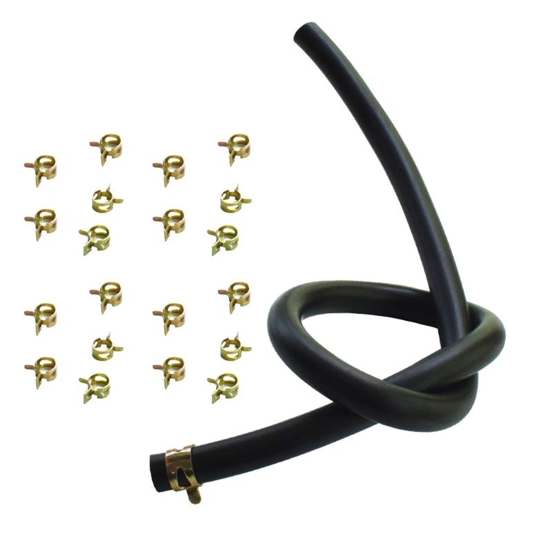 Fuel Hose with 10 Hose Clip 7mm Inner Diameter Flexible Fuel Hose Plastic for Boats Marine Outboard Gas  Petrol
