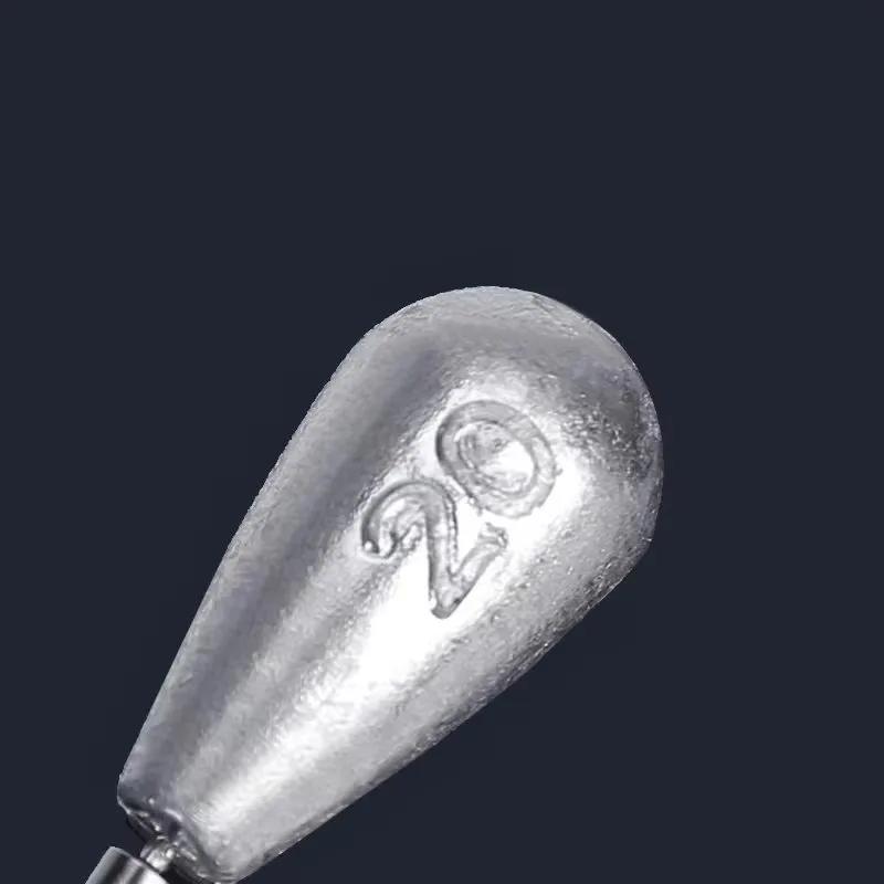 Fishing Sinker Weight Kit Bass Casting Split Shot Sinker Bullet Worm Weight Egg Sinker Water Drop Shaped Weight Tackle
