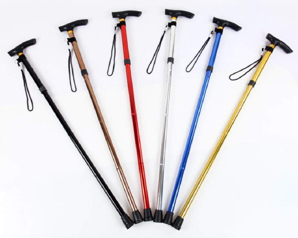 

Lightweight for Men and Ideal for Mountain and Available in 6 Colors Folding, Cane, Stylish, Women, Walking, Climbing, Rehabilitation, (Black) чёрный