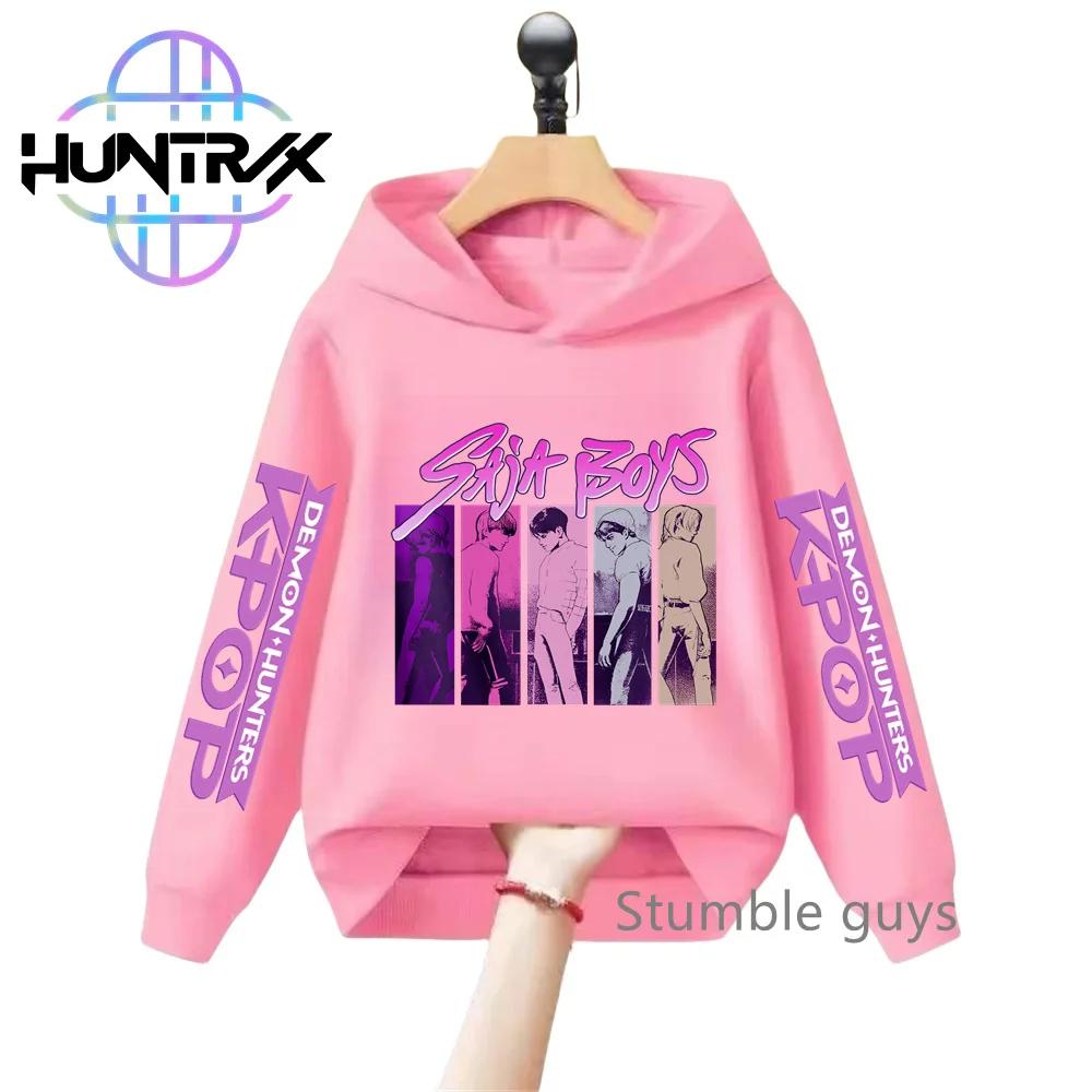 Autumn Kids Hoodie KPop Demon Hunters Long Sleeve Sweatshirt Sportswear Anime