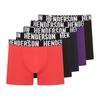 Opener Henderson 5-pack Boxer Shorts (long Leg) | Black, Navy, Red, Purple