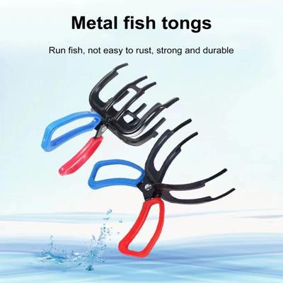 2 Teile/satz Fisch Greifer 2/3 Krallen Anti-slip Ergonomische Griff Multifunktions Angeln Zangen Grabber Fisch Control Clamp Catcher Tong Outdoor Angeln