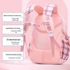 Plaid Waterproof Backpack for Girls: Lightweight, Large Capacity, Spine Protection, Perfect for Grades 1-6