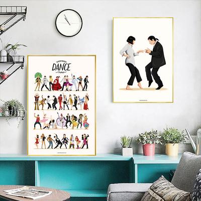Famous Movie Poster Fiction Portrait Posters Prints Everybody Dance Now Quote Picture Wall Art Home Decor Canvas Painting Quadro