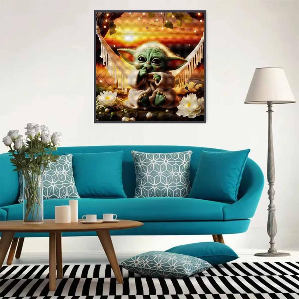5D DIY Diamond Painting Decorative Dwarf Elves Full Round Drill Scenery Diamond Embroidery Cross Stitch Kits Home Decor Gift