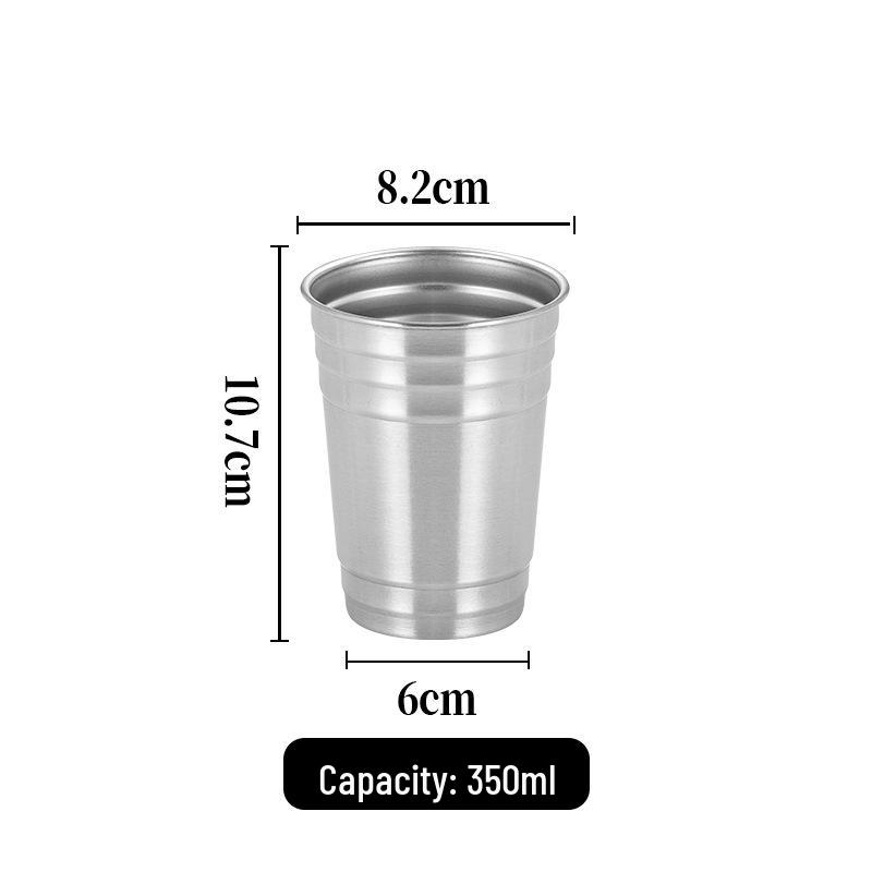 

Stainless Steel 304 Rolled Edge Beer & Coffee Cup for Outdoor Camping