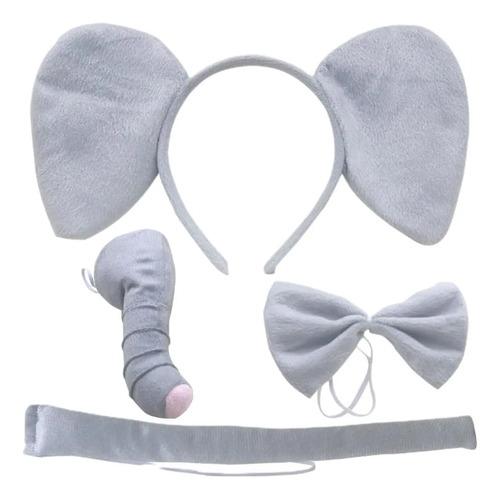 Elephant Costume Set, Elephant Ear Headband, Bow Tie And N