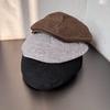 Simple Solid Color Cotton Linen Neutral Casual Beret For Summer Sun Protection