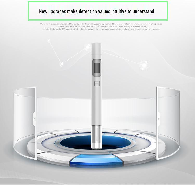 Hochpräziser TDS Wasserqualitäts-Teststift - Tragbar, Neues Modell, Smart Meter für den Haushaltsgebrauch