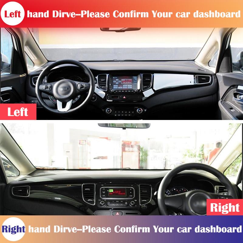 for KIA Carens 2013~2019 RP Anti-Slip Mat Dashboard Cover Pad Sunshade Dashmat Car Accessories 2018 2017 2016 2015 2014