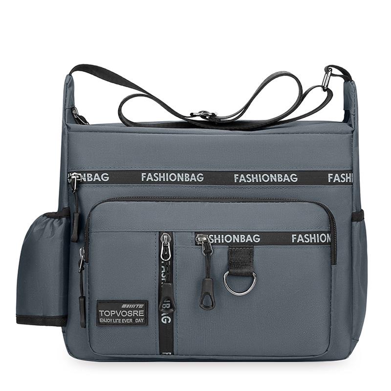 2024 Men's Waterproof Crossbody Bag, Large Capacity, 7 Compartments for Casual, Business, and Travel.