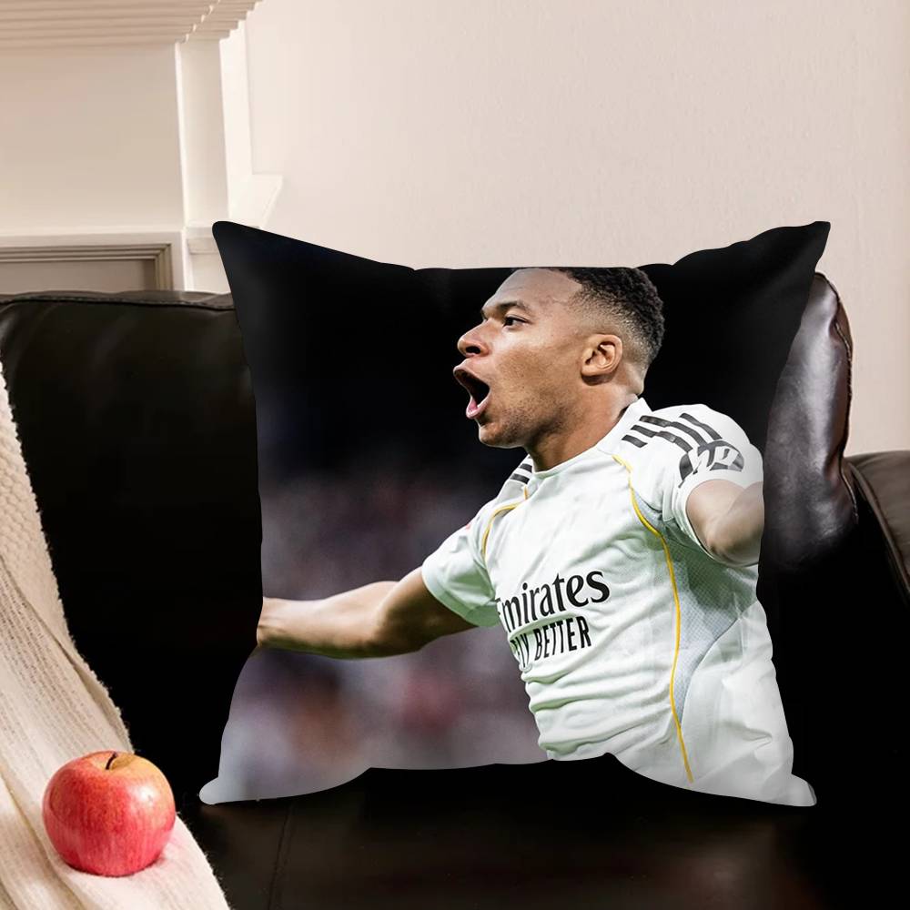 K-Kylian-N M-Mbappe-E S-Star-E Pillowcase For Sofa Room Office Decor Printing Protector Cushion Cover Valentine Gift Custom