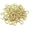 10-50 Pezzi Occhielli a Vite Placcati Ottone 1# 2# 3# 4# 5# 6# 8# 10# Ganci a Vite per Appendere Artigianato Decorazione Fai da Te Creazione Gioielli