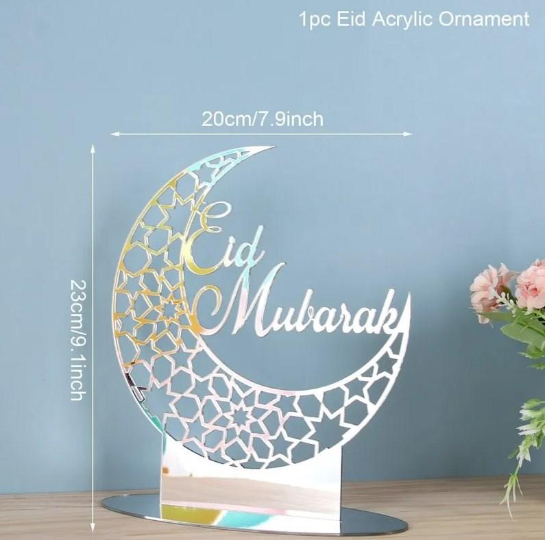 Eid Mubarak Ornaments Ramadan Decortion for Home 2026 Islam Muslim Party Supplies Ramadan Kareem Aid Eid al-Fitr Decor Kid Gifts