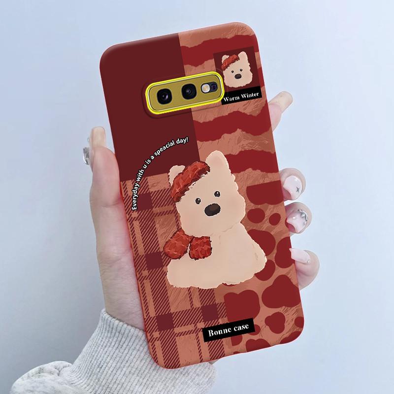 For Samsung Galaxy S10e Phone Case Flower Girls Design Soft Silicone TPU Back Housing for Galaxy S10E S10 E SM-G970F/DS Covers