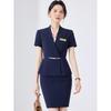 Women's Summer Professional Suit Set - Short Sleeve Hotel Front Desk/Event Workwear