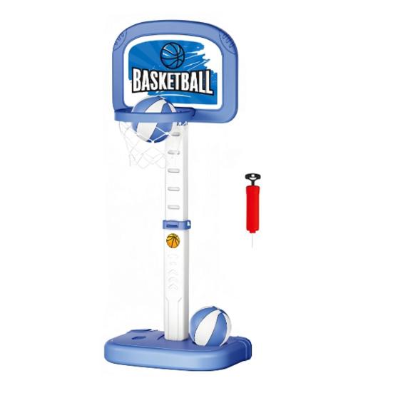 

Баскетбольное кольцо для бассейна для детей в возрасте 45359, регулируемая высота баскетбольного мяча, прочный, водный, с игровым набором из 2 мячей синий