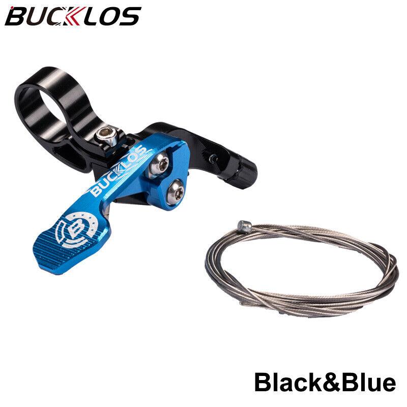 BUCKLOS Dropper Seatpost Lever MTB Telescopic Seatpost Dropper Adjustable Bicycle Shock Remote Lever Bike Suspension Seat Post синий
