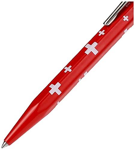 Caran d'Ache 849 Collection Swiss Flag Ballpoint Pen, Oil-Based, 0849-253, Officially Imported