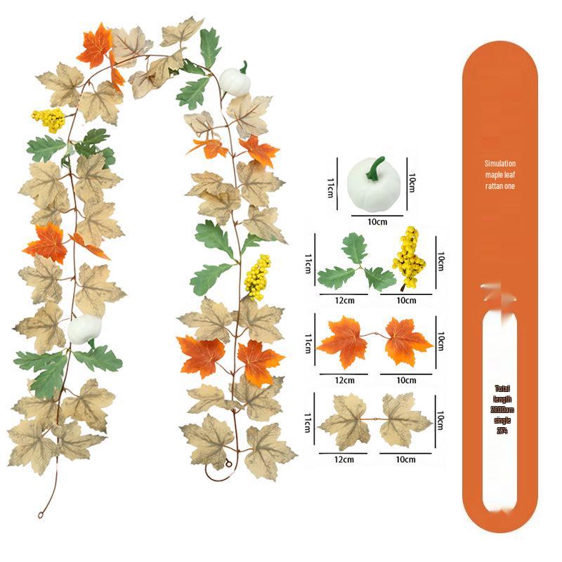 Skladem Podzimní a Halloweenská dekorace z javorových listů pro Vánoce a Den díkůvzdání