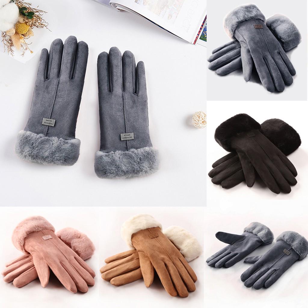

Women Winter Gloves Ladies Girls Outdoor Heat Full Finger Lined Driving Glove