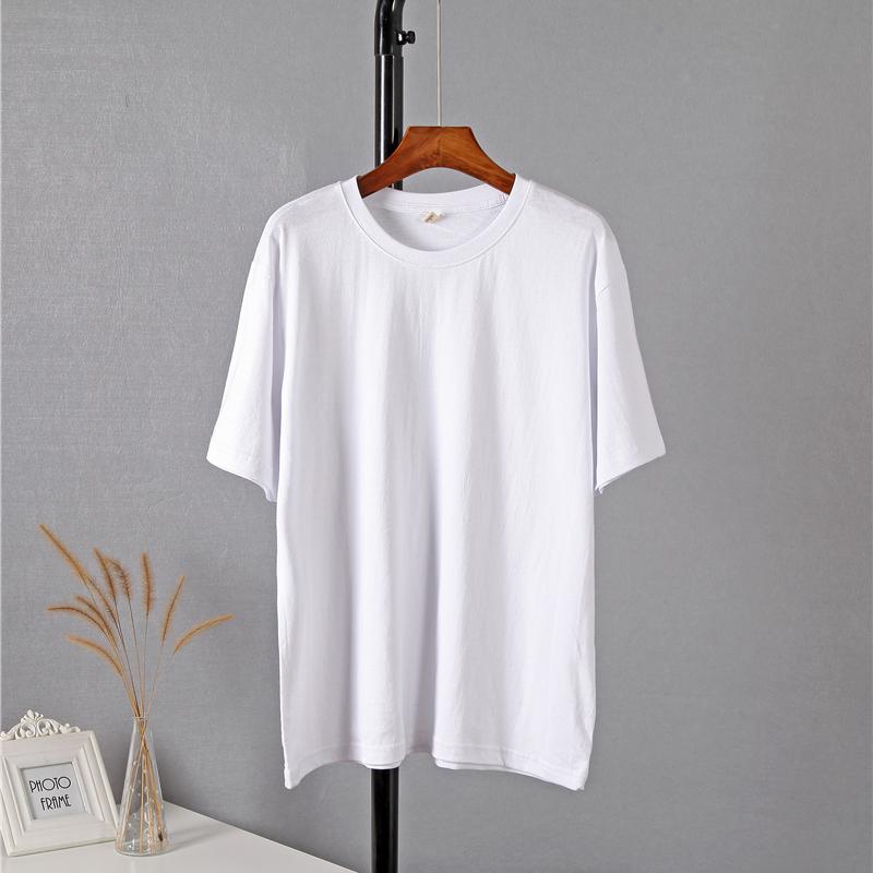 Hirsionsan 100% bomull Oversized T-skjorte kvinner Harajuku Basic løse kortermede t-skjorter Myke kvinnelige solide topper Khaki sommergenser