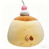 22cm Pudding Cat Stuffed Plushie Round Cute Animal Soft Toy for Friend Birthday Present Sleeping Pillow