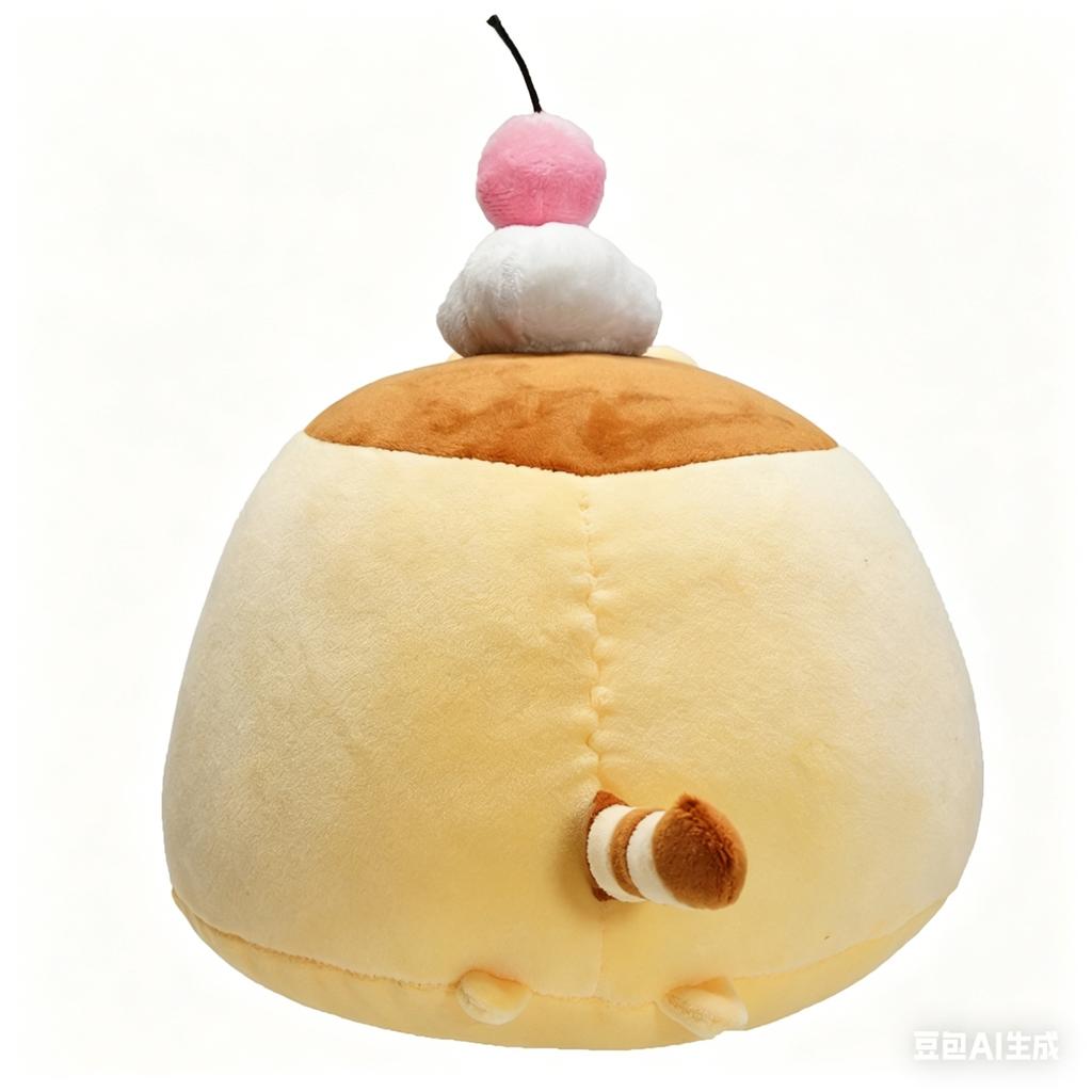 22cm Pudding Cat Stuffed Plushie Round Cute Animal Soft Toy for Friend Birthday Present Sleeping Pillow