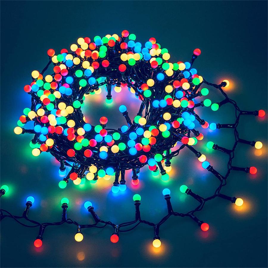 10M 500 LED Firecracker String Light Plug In Cluster Twinkle Lights 8 Modes Fairy Garland Light for Window Wall Outdoor