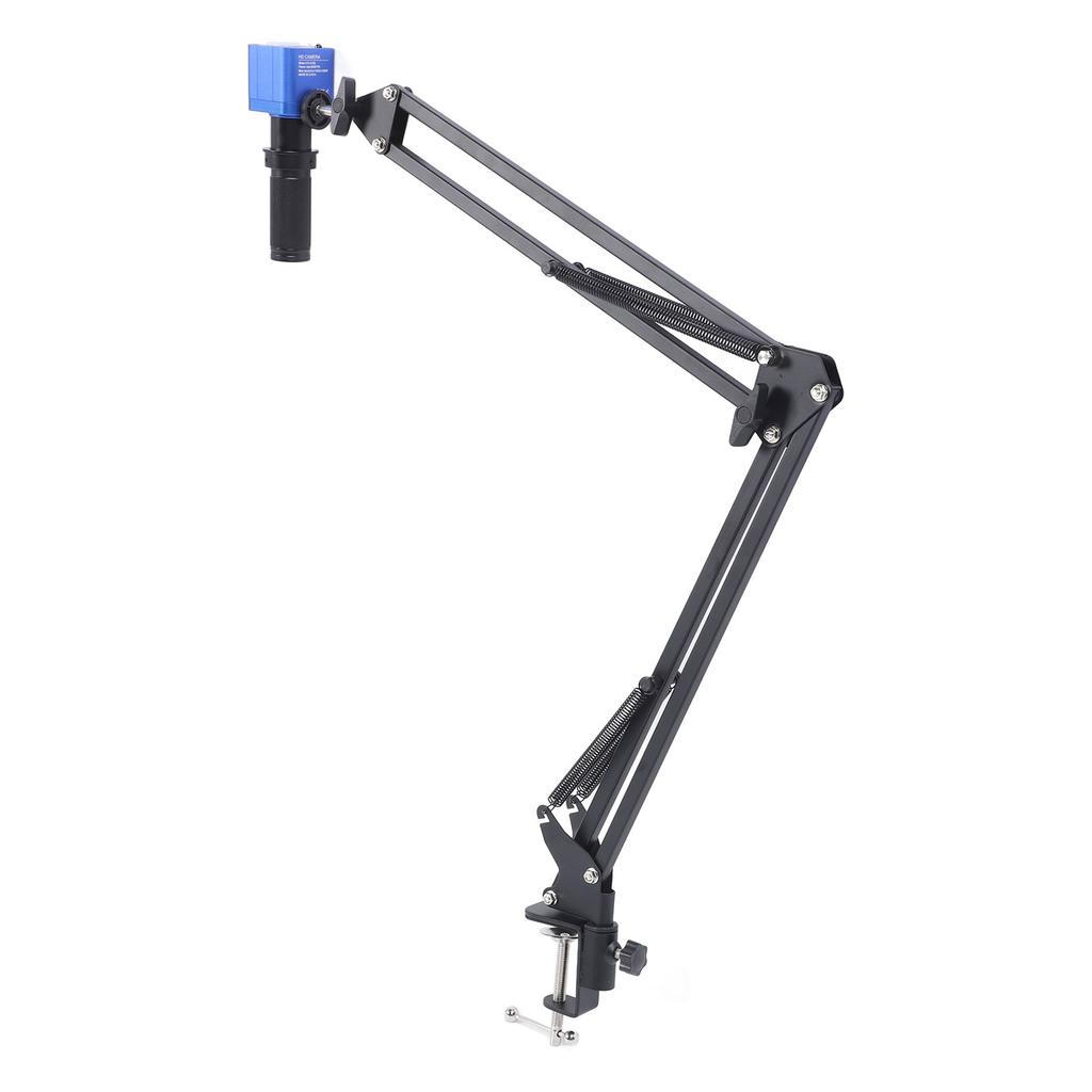 Digital Microscope Camera 1080P 24MP HD Industry Microscope Camera with 150X C Mount Lens and LED Ring Light EU Plug