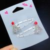 Lovely Christmas Hair Clip Sequined Nonslip Strong Clip Santa/Tree Decors For Christmas Holiday Hair Styling Accessories