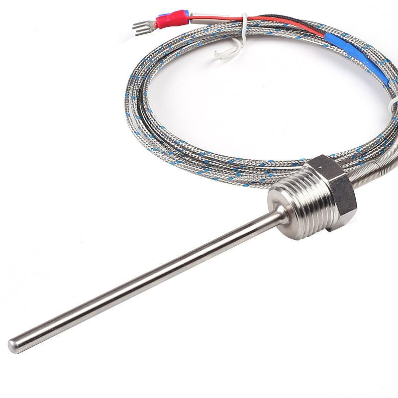 1/2 NPT Waterproof Stainless Steel k Thermocouple Sensor Pt100 Probe 50mm 100mm 150mm 200mm PID Temperature Controller 2M wire