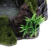 Plant Moss Decorative Resin Roack Bowl Dish Feeder Plate for Terrarium Reptile Tanks