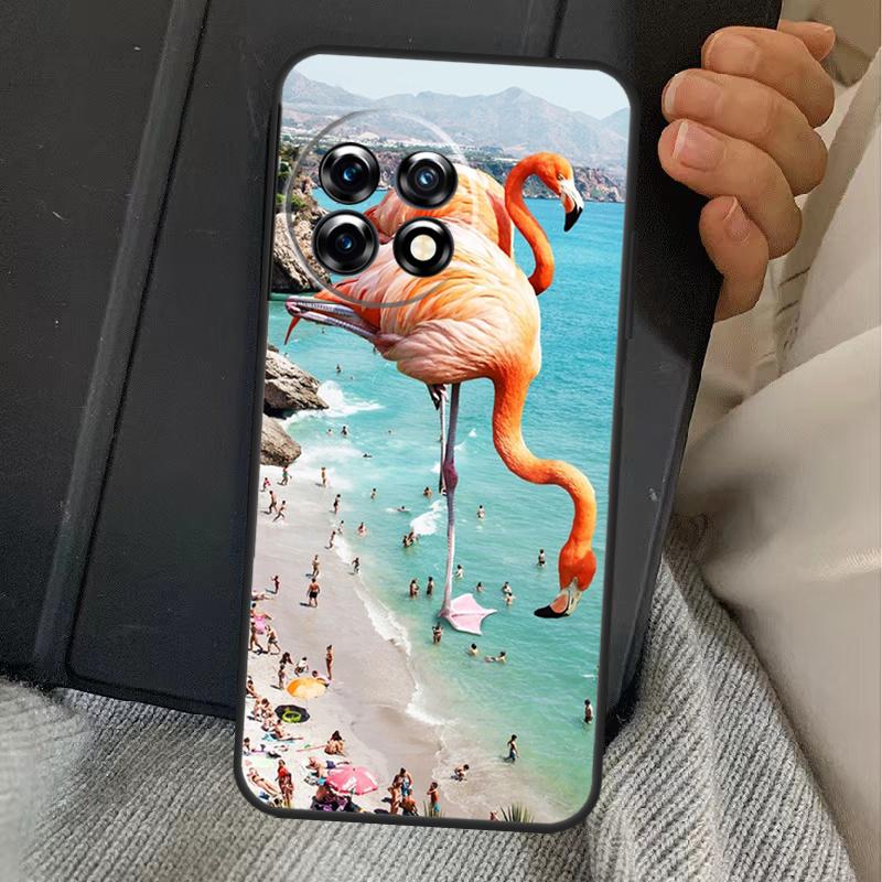 Pink Red Flamingo Case For OnePlus Nord 5 CE 2 3 4 Lite N20 N30 OnePlus 15 13 12 11 10T 10R 12R 13R 13T Cover
