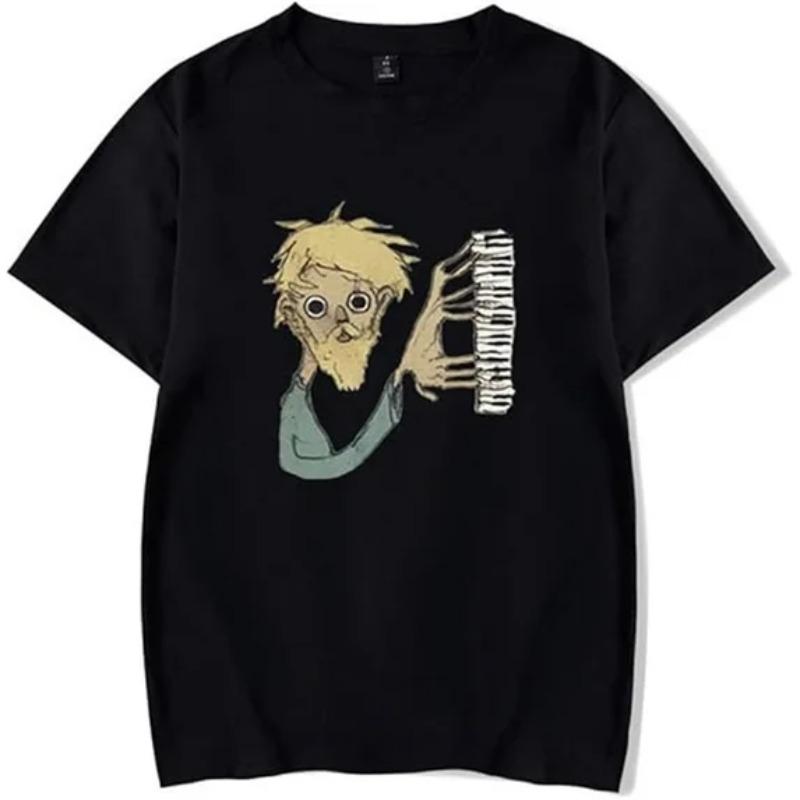 Футболка с принтом Jack Stauber Piano Merch, забавная, с короткими рукавами, для мужчин и женщин, модная уличная одежда S