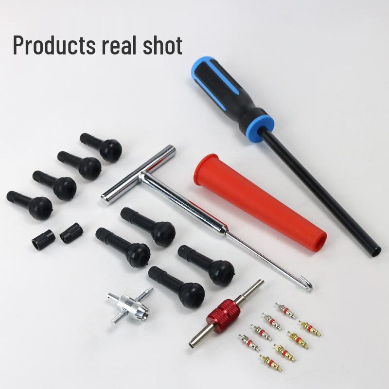 Tire Valve Stem & Core Installation and Repair Tool Kit