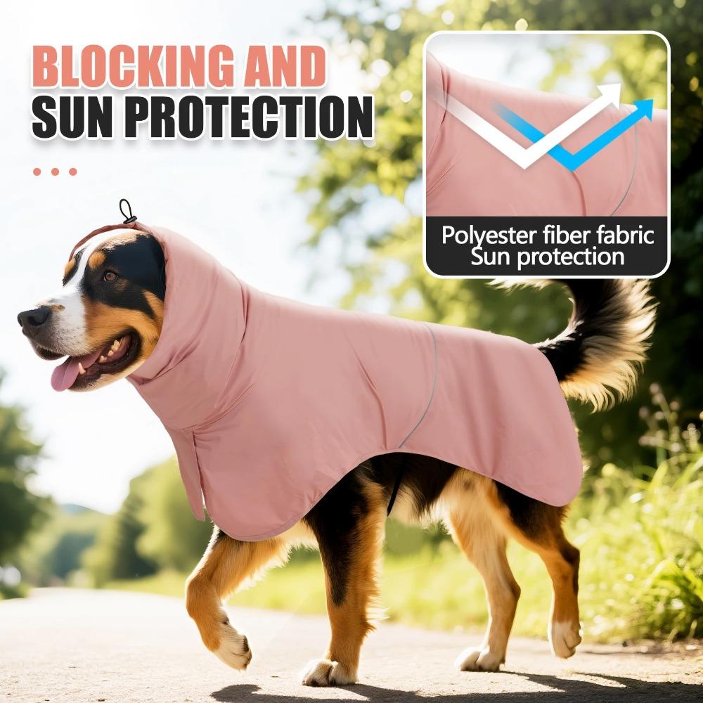 Adjustable Dog Rain Jacket Waterproof Pet Dog Raincoat Dog Sun Protection Clothing  For Dogs Puppy